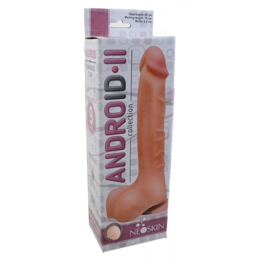 ФАЛЛОИМИТАТОР РЕАЛИСТИК ANDROID LONG L 190 мм D 42 мм, киберкожа