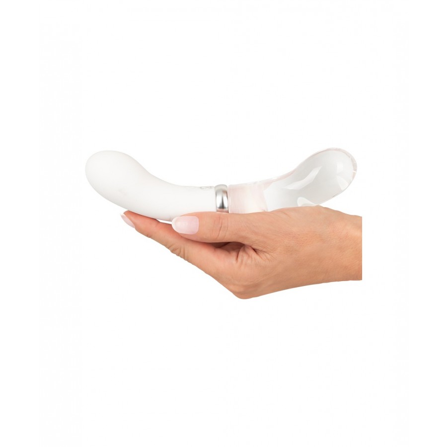 Стеклянный вибратор с LED-подсветкой Liaison Double G-Spot