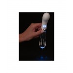 Стеклянный вибратор с LED-подсветкой Liaison Double G-Spot