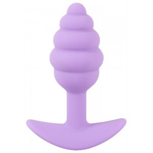 Ребристая анальная пробка Cuties Mini Butt Plug 7,5 х 2,8 см