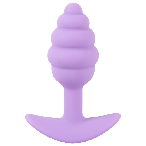 Ребристая анальная пробка Cuties Mini Butt Plug 7,5 х 2,8 см