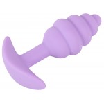Ребристая анальная пробка Cuties Mini Butt Plug 7,5 х 2,8 см