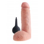 Фаллоимитатор с имитацией эякуляции Pipedream King Cock 8 Squirting Cock with Balls