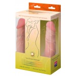 Двусторонний фаллоимитатор Lovetoy 42 х 3,5 см, киберкожа 057103