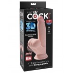 Фаллоимитатор с подвижной мошонкой PipeDream King Cock+Triple Density Cock With Swinging Balls 7