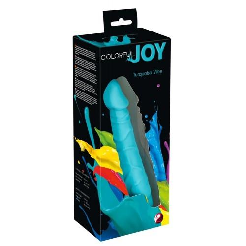 Реалистичный вибратор Colorful Joy Blue