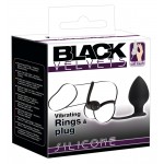 Анальная пробка с кольцом для пениса и мошонки Black Velvets Vibro Ring + Plug 5885800000