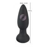 Анальная пробка с вибрацией и ДУ Black Velvet VIbrating Plug