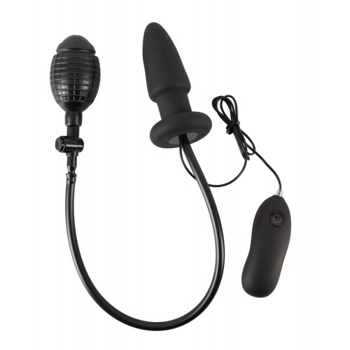 Анальная вибропробка с подкачкой Inflatable Vibrating Plug
