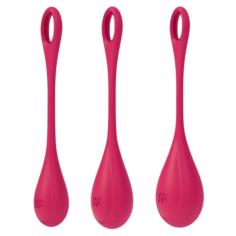 Набор из 3-х вагинальных шариков Satisfyer Yoni Power 1 Red
