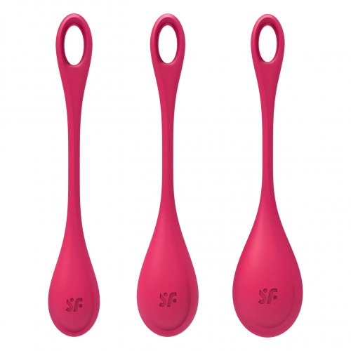 Набор из 3-х вагинальных шариков Satisfyer Yoni Power 1 Red