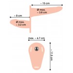 Страпон с вибрацией и вагинальной пробкой Vibrating Double Strap-On 15 х 3,8 см
