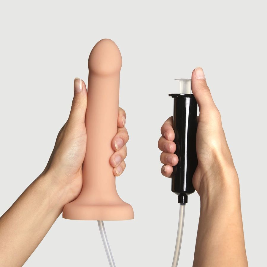 Фаллоимитатор с имитацией эякуляции Strap-On-Me Dildo Silicon Cum Dildo L Nude