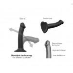 Гибкий фаллоимитатор Strap-on-me Dual Density Small 17 х 2,7 см