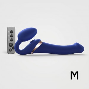 Безремневой страпон STRAP-ON-ME MULTI ORGASM Blue M