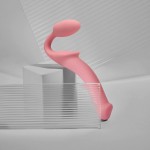 Гибкий безремневой страпон Strap-on-me Semi-Realiste, розовый, M Гибкий безремневой страпон Strap-on-me Semi-Realiste, розовый, M