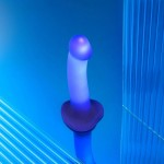 Светящийся фаллоимитатор Strap-On-Me Semi-Realistic Glow-LED, M