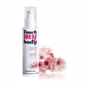 Силиконовый лубрикант 2в1 Love to Love TOUCH MY BODY Вишневый цветок 100мл