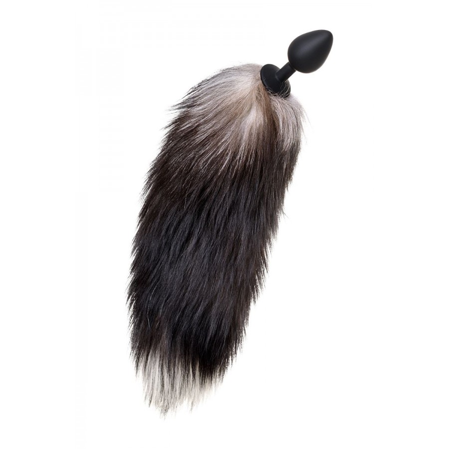 Силиконовая анальная втулка с хвостом POPO PLEASURE BY TOYFA 3,3 см (хвост 45 см)