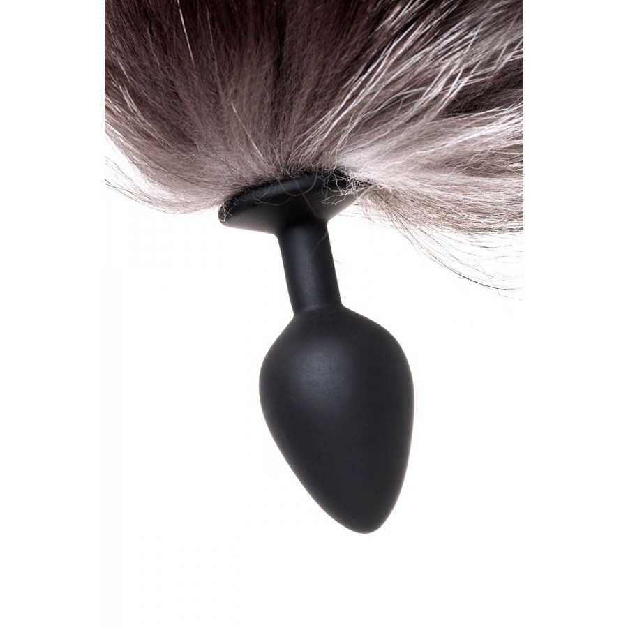 Силиконовая анальная втулка с хвостом POPO PLEASURE BY TOYFA 3,3 см (хвост 45 см)