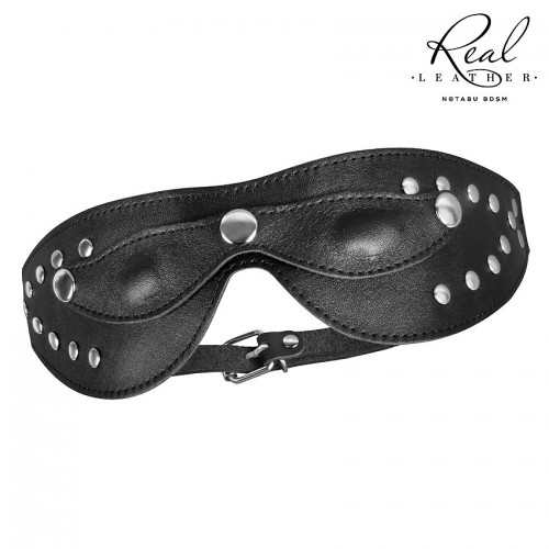 МАСКА Notabu натуральная кожа, цвет чёрный NTB-80352