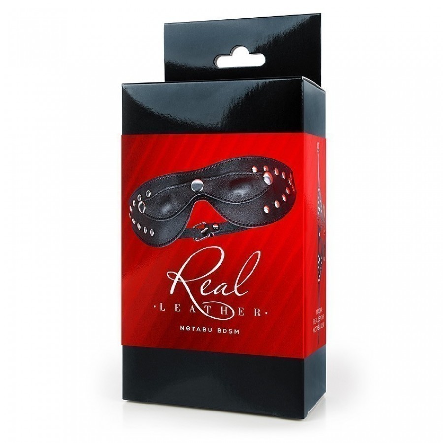 МАСКА Notabu натуральная кожа, цвет чёрный NTB-80352