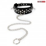 ОШЕЙНИК Notabu натуральная кожа, цвет чёрный NTB-80359