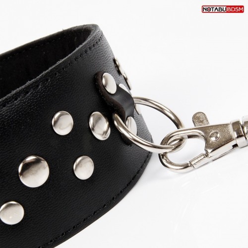 ОШЕЙНИК Notabu натуральная кожа, цвет чёрный NTB-80359