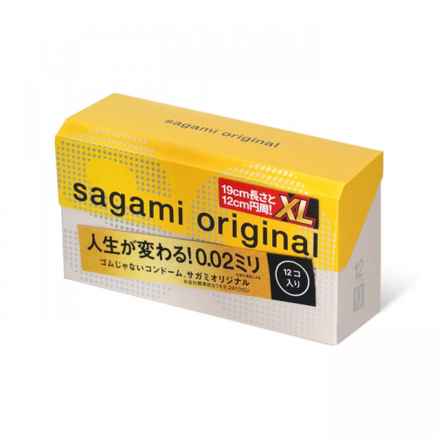 Полиуретановые презервативы Sagami Original 002 XL-Size 12 штук