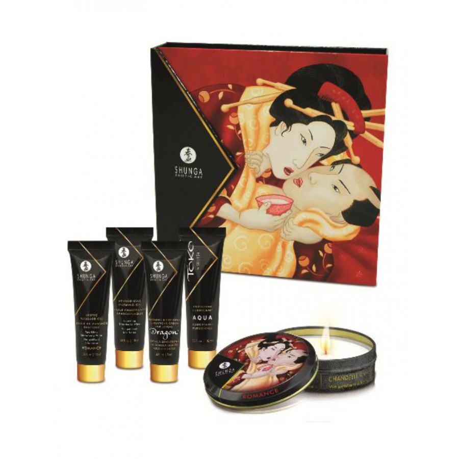 Набор Shunga Geisha's Secret, Клубника и шампанское, 5 предметов