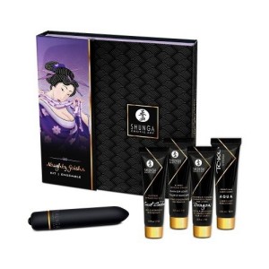 Набор косметики+вибропуля Shunga Naughty Geisha, 5 предметов