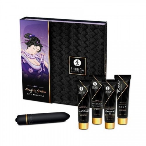 Набор косметики+вибропуля Shunga Naughty Geisha, 5 предметов