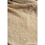 Нюдовое платье-сетка со стразами Candy Girl Cleo, OS
