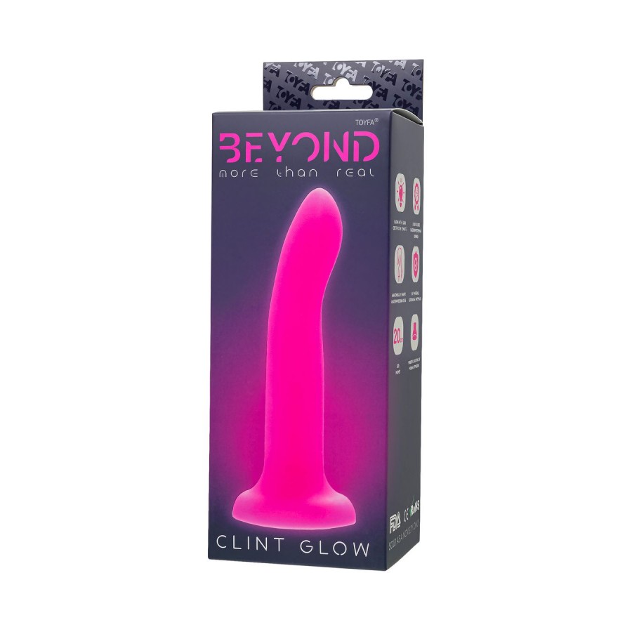 Фаллоимитатор светящийся в темноте Beyond by Toyfa Clint Glow, 20 х 3,5 см