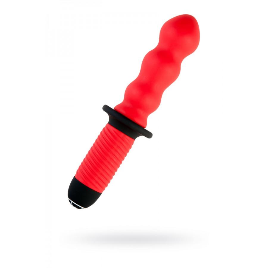 ВИБРАТОР С ДВОЙНЫМ МОТОРОМ TOYFA BLACK&RED