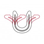 Фаллоимитатор двухсторонний FLEX&FIX 46 х 4,5 см, киберкожа 941303