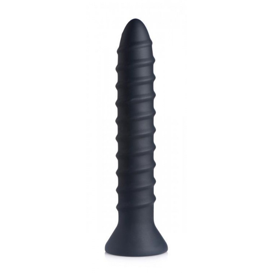 Спиралевидный анальный вибромассажер Power Screw 10X Spiral Silicone Vibrator