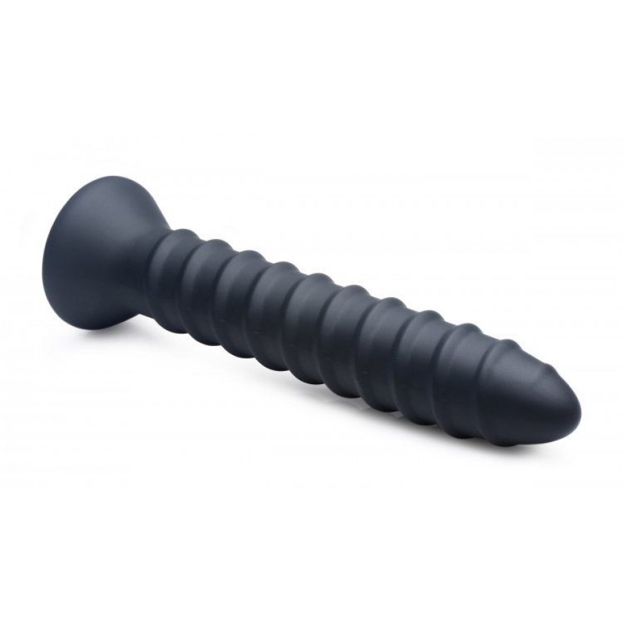 Спиралевидный анальный вибромассажер Power Screw 10X Spiral Silicone Vibrator