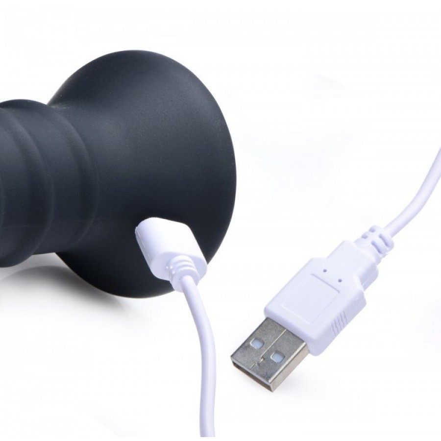 Спиралевидный анальный вибромассажер Power Screw 10X Spiral Silicone Vibrator