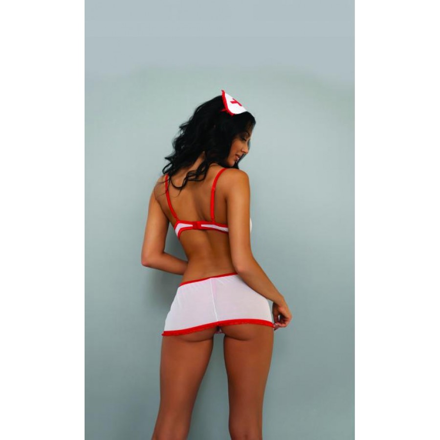Эротический игровой костюм Сексуальная медсестричка L-XL