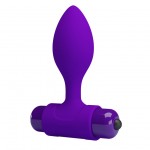 АНАЛЬНАЯ ПРОБКА С ВИБРАЦИЕЙ VIBRA BUTT PLUG 10 режимов BI-040077-1