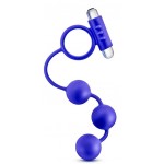 Утяжеленные анальные шарики и виброкольцо для пениса Blush Novelties Penetrator 33 х 3,8 см