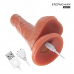 Вибратор с поступательными движениями, вибрацией и ДУ Erowoman ER-30095 16,5 см