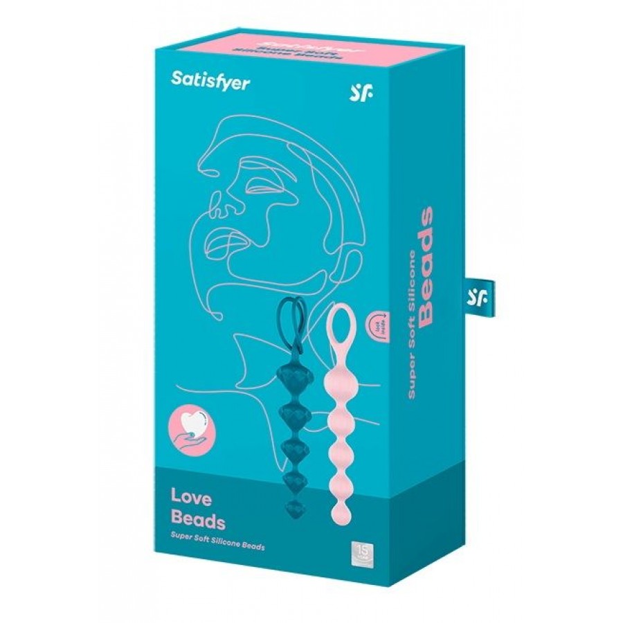 Набор анальных цепочек Satisfyer Love Beads Colors