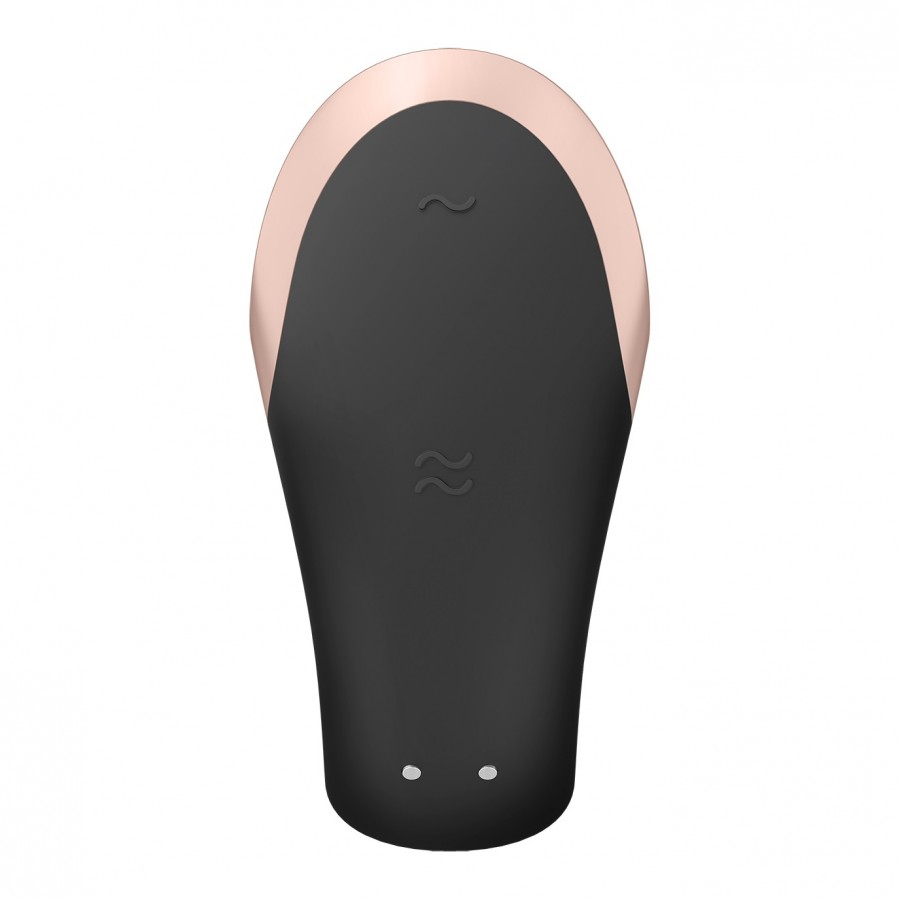 Вибратор для пар Satisfyer Double Love Black (приложение+пульт)