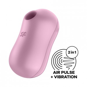 Вакуумно-волновой стимулятор с вибрацией Satisfyer Cotton Candy Pink