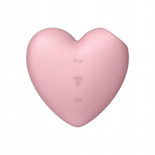 Вакуумно-волновой стимулятор с вибрацией Satisfyer Cutie Heart Red 