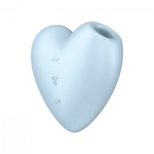 Вакуумно-волновой стимулятор с вибрацией Satisfyer Cutie Heart Powder Blue