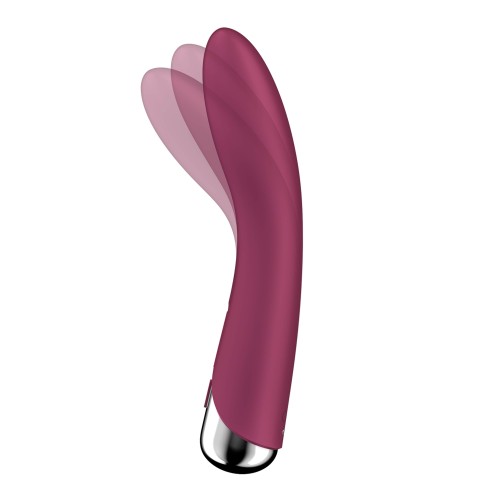 Вибратор с вращением Satisfyer Spinning Vibe 1, красный