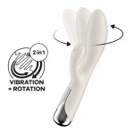 Вибратор с вращением Satisfyer Spinning Rabbit 1, бежевый